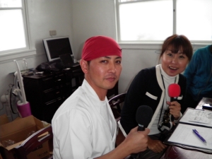 FM沖縄　取材